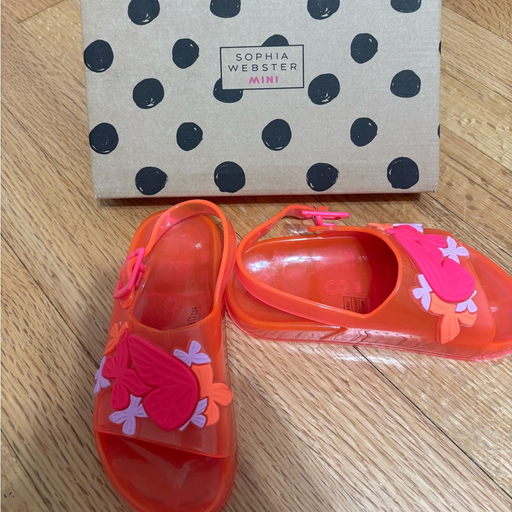 Sophia Webster Kids Orange and Pink Sandals